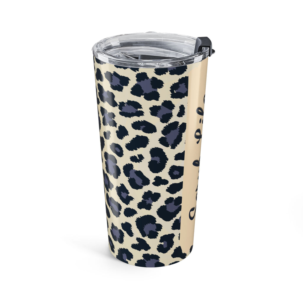 20oz Stainless Tumbler – "Scrub Life" Leopard Print Medical Nurse Travel Cup