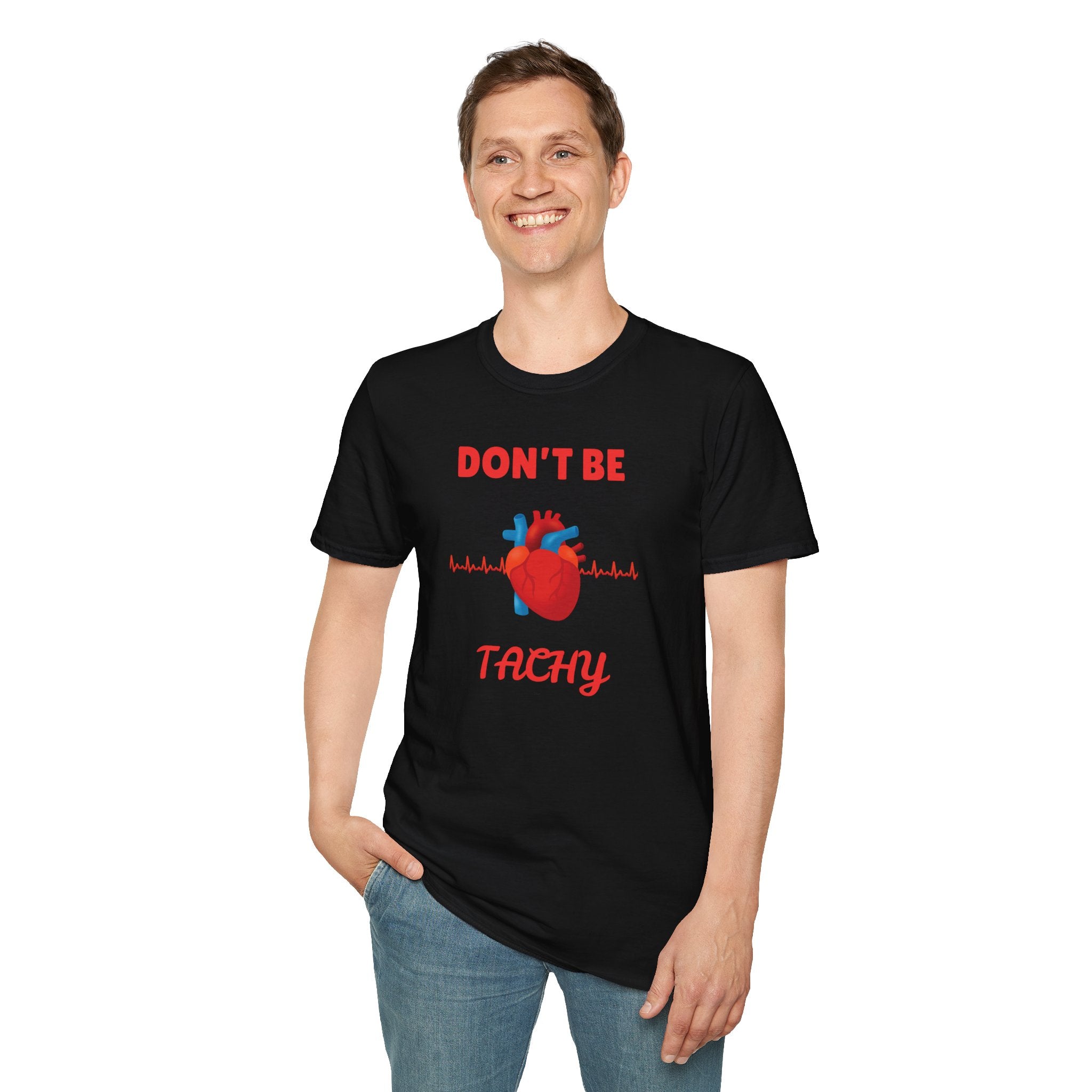 Don't Be Tachy, cardiology nurse, funny EKG shirt, heartbeat tee, nurse doctor gift