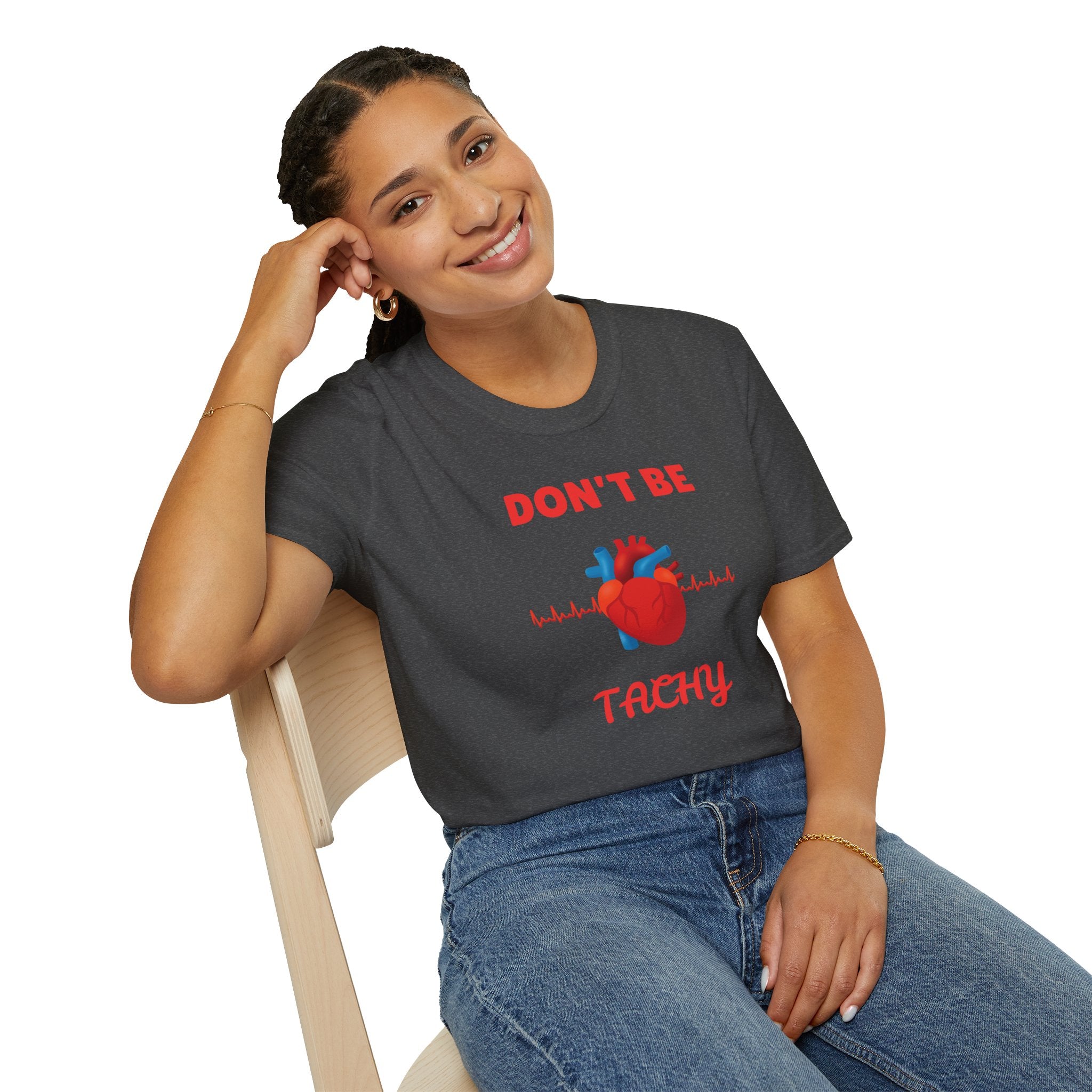 Don't Be Tachy, cardiology nurse, funny EKG shirt, heartbeat tee, nurse doctor gift