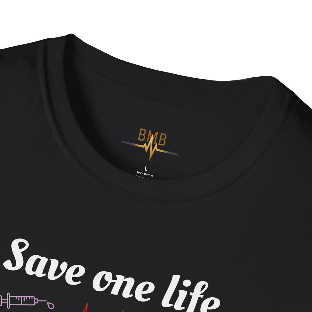Nurse T-Shirt - "Save one life, you're a hero. Save 100 lives, you're a nurse" - Gift for Nurses